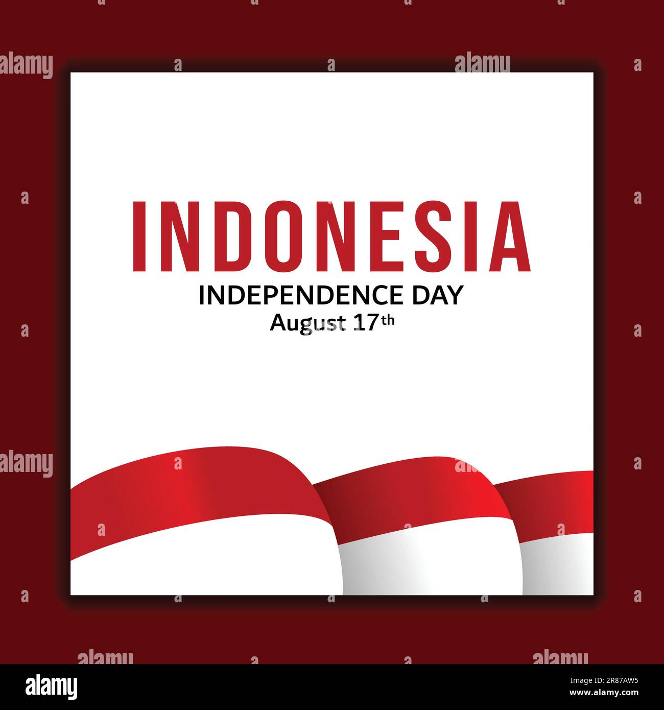 happy independence day indonesia greeting