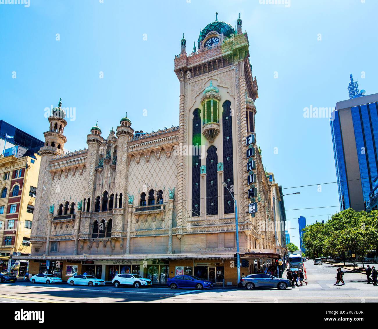 The Forum Theatre, Forum Melbourne - Australia's Premier Live Music Venue, Melbourne, Victoria, Australia Stock Photo