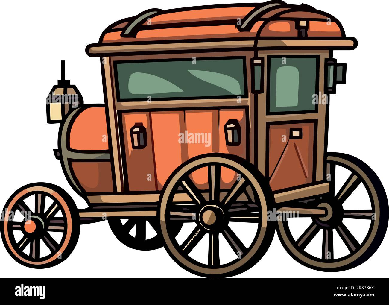 An antique horse cart, a rustic journey Stock Vector Image & Art Alamy