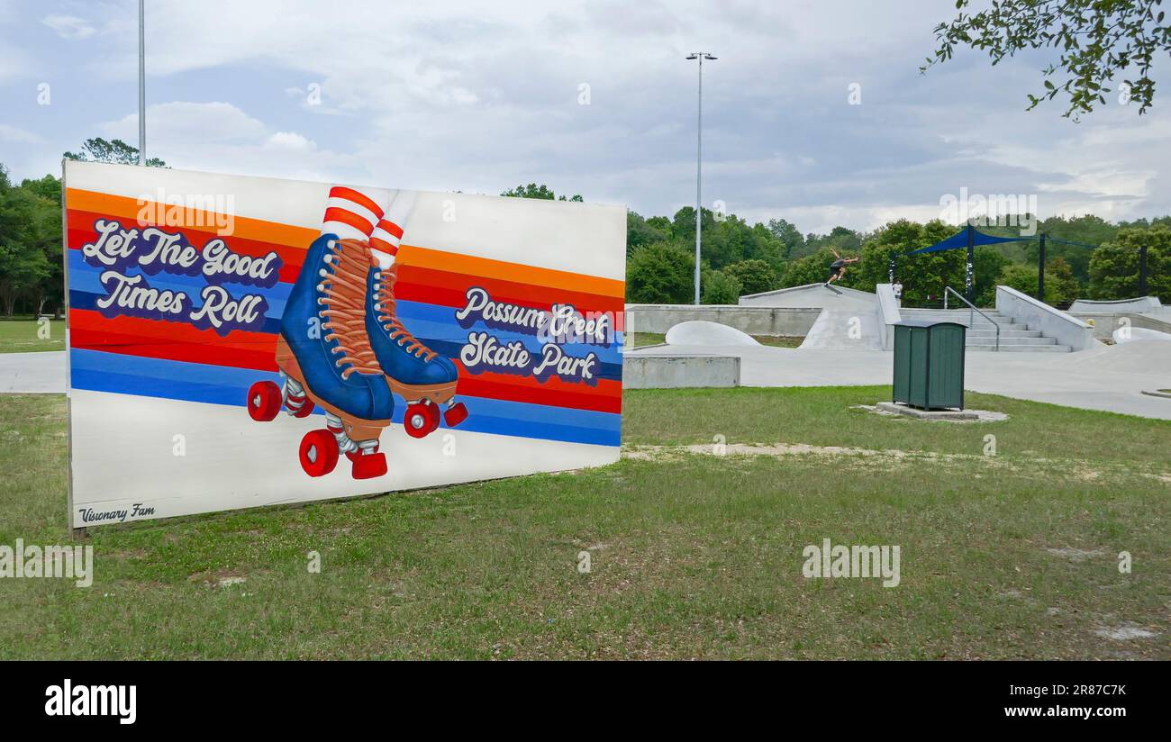 Possum Creek Skate Park in Gainesville, Florida Stock Photo Alamy
