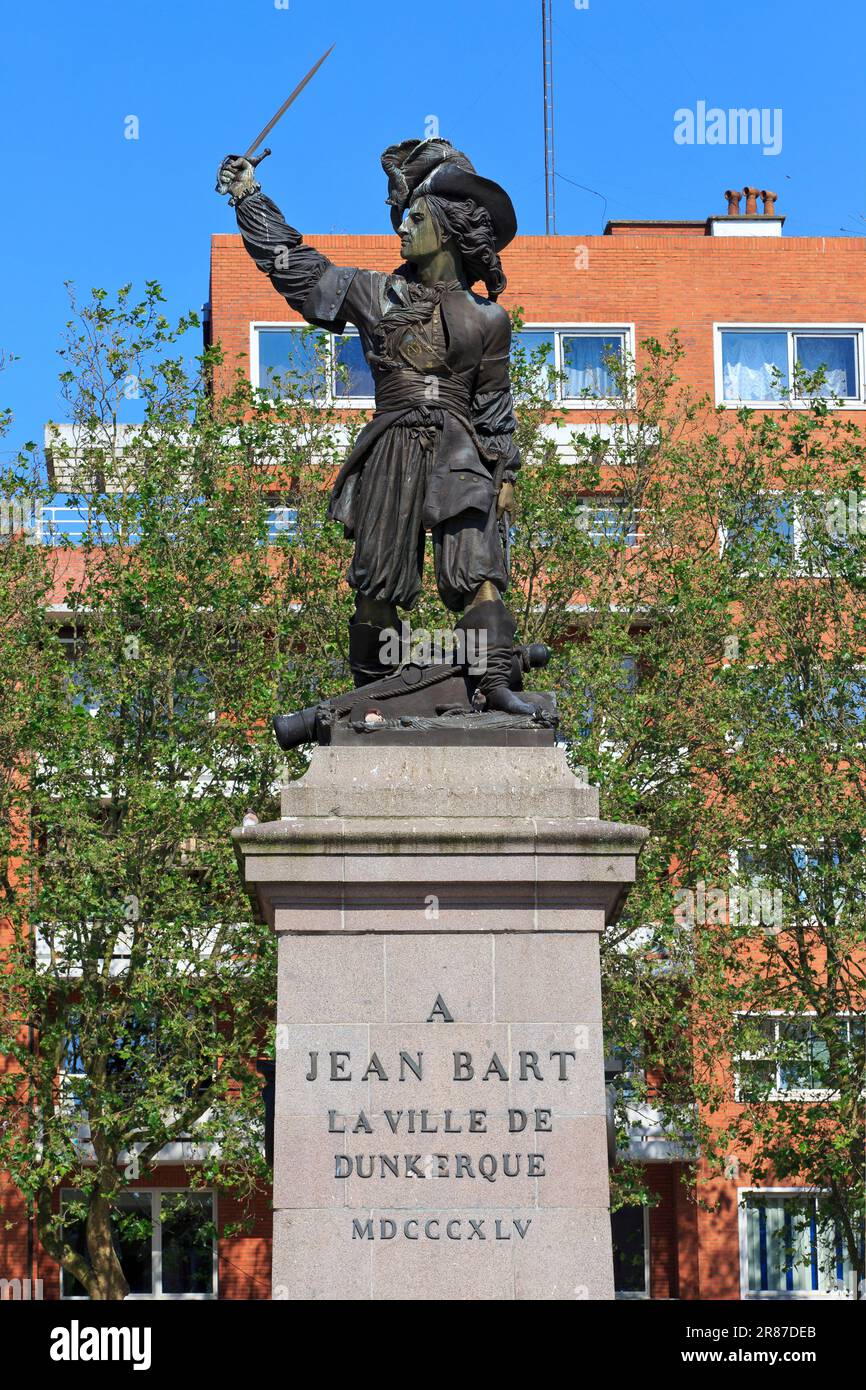 Statue of the French naval commander and privateer Jean Bart (16501702