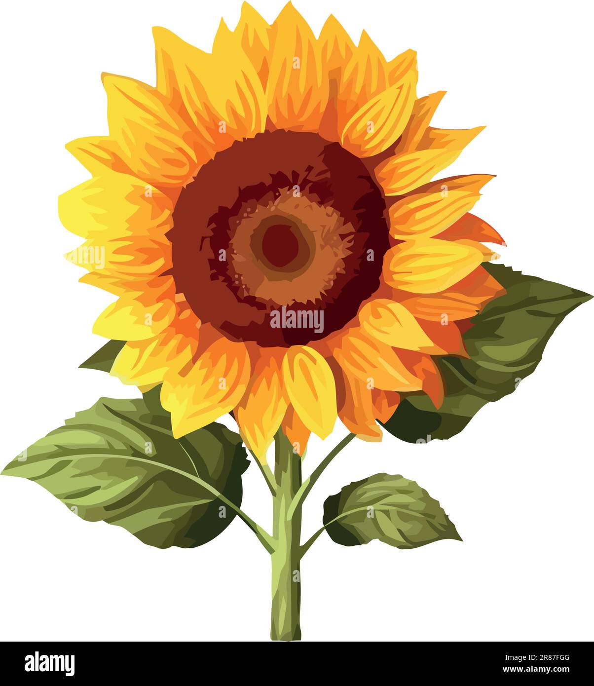 Yellow sunflower design Stock Vector Image & Art - Alamy