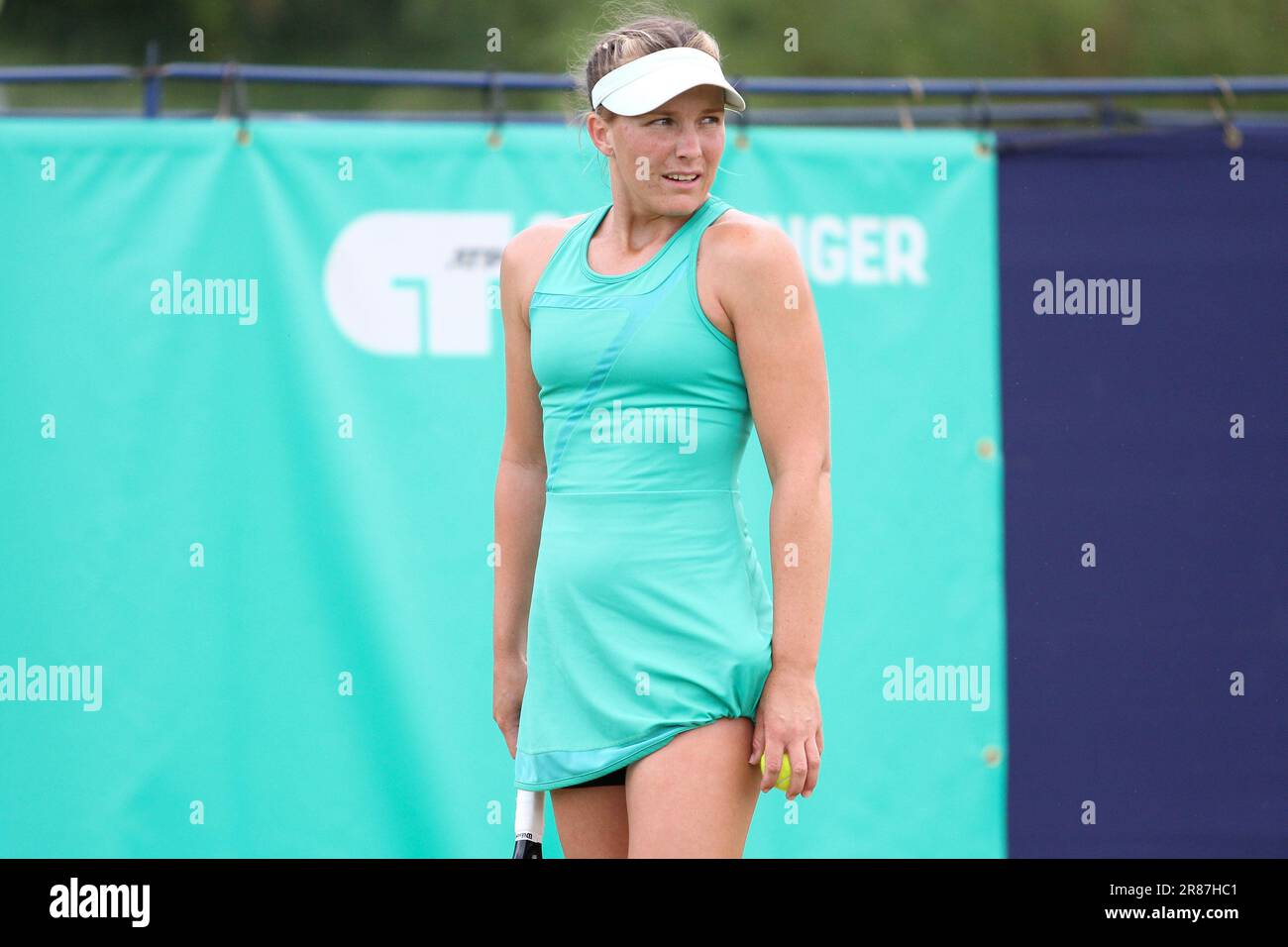 Ilkley, UK. 19th June, 2023. Ilkley Tennis Club, England, June 19th 2023: Maddison Inglis during the W100 Ilkley against Katrina Scott at Ilkley Tennis Club (Sean Chandler/SPP) Credit: SPP Sport Press Photo. /Alamy Live News Stock Photo