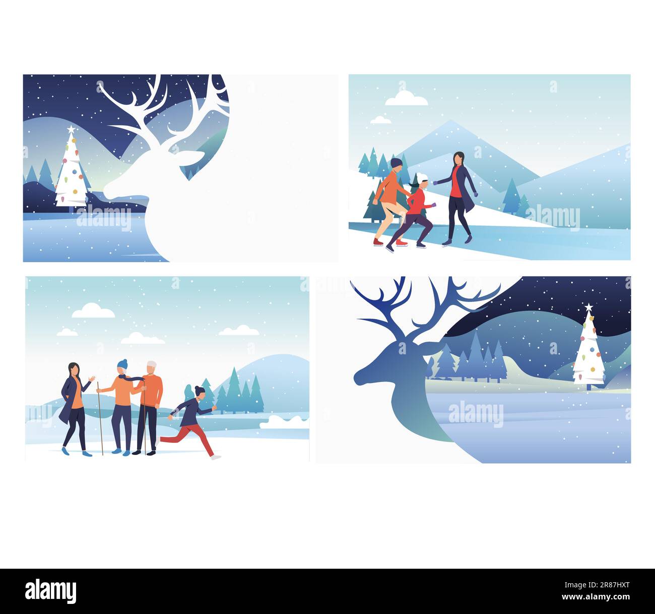 Family fun holidays concept Stock Vector Images - Alamy