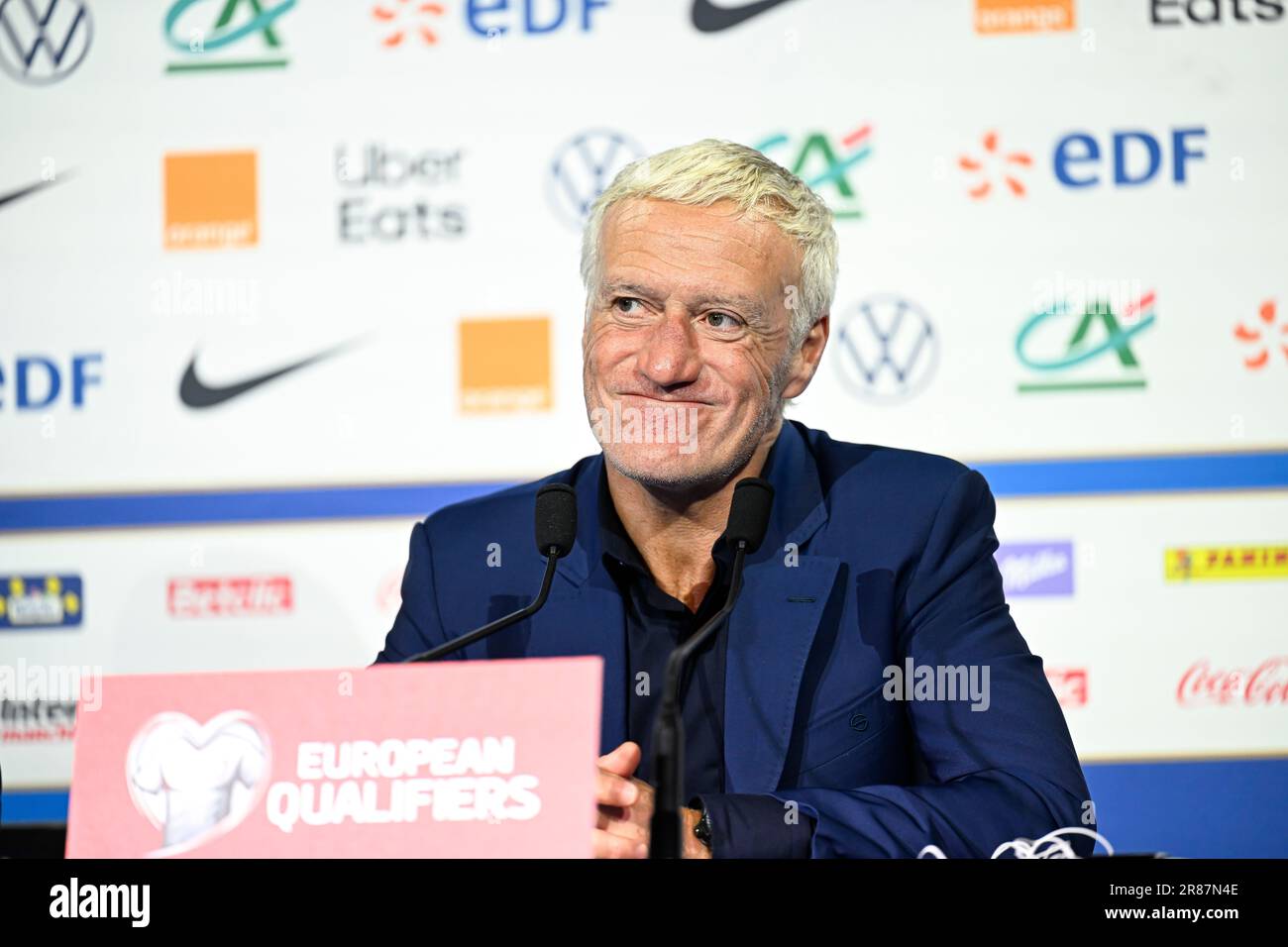French Coach Paris, France. 19th June, 2023. French coach Didier Deschamps during a ...