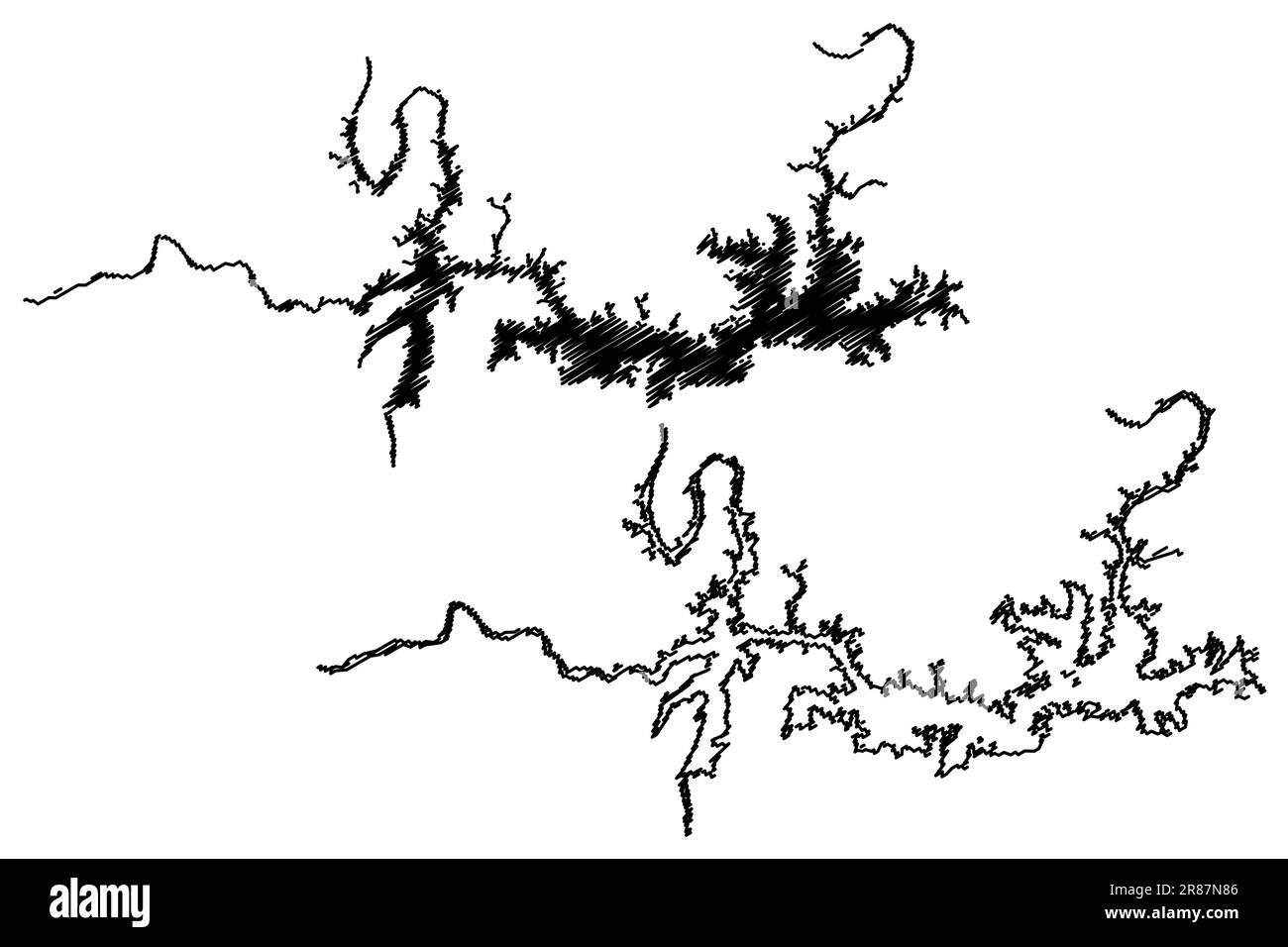 Lake amistad Stock Vector Images Alamy