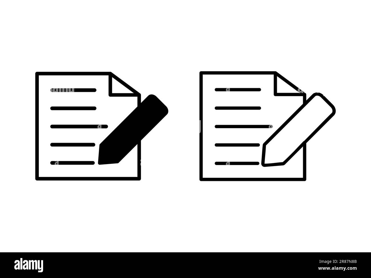 Note icon set. notepad icon vector Stock Vector Image & Art - Alamy