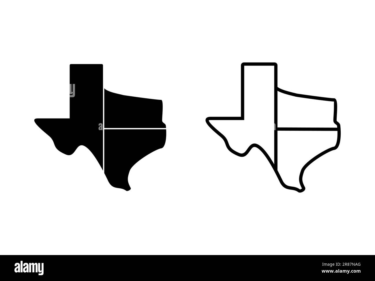 Map of texas houston Black and White Stock Photos & Images - Alamy