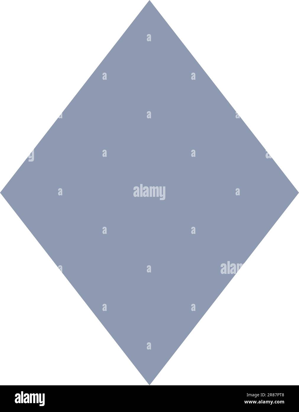 Rhombus geometric shape element symbol for preschool education for kids