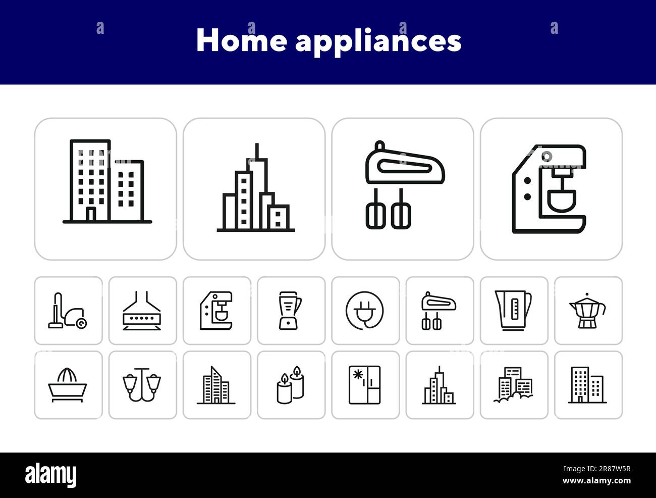 Blender icon linear logo Stock Vector Images - Alamy