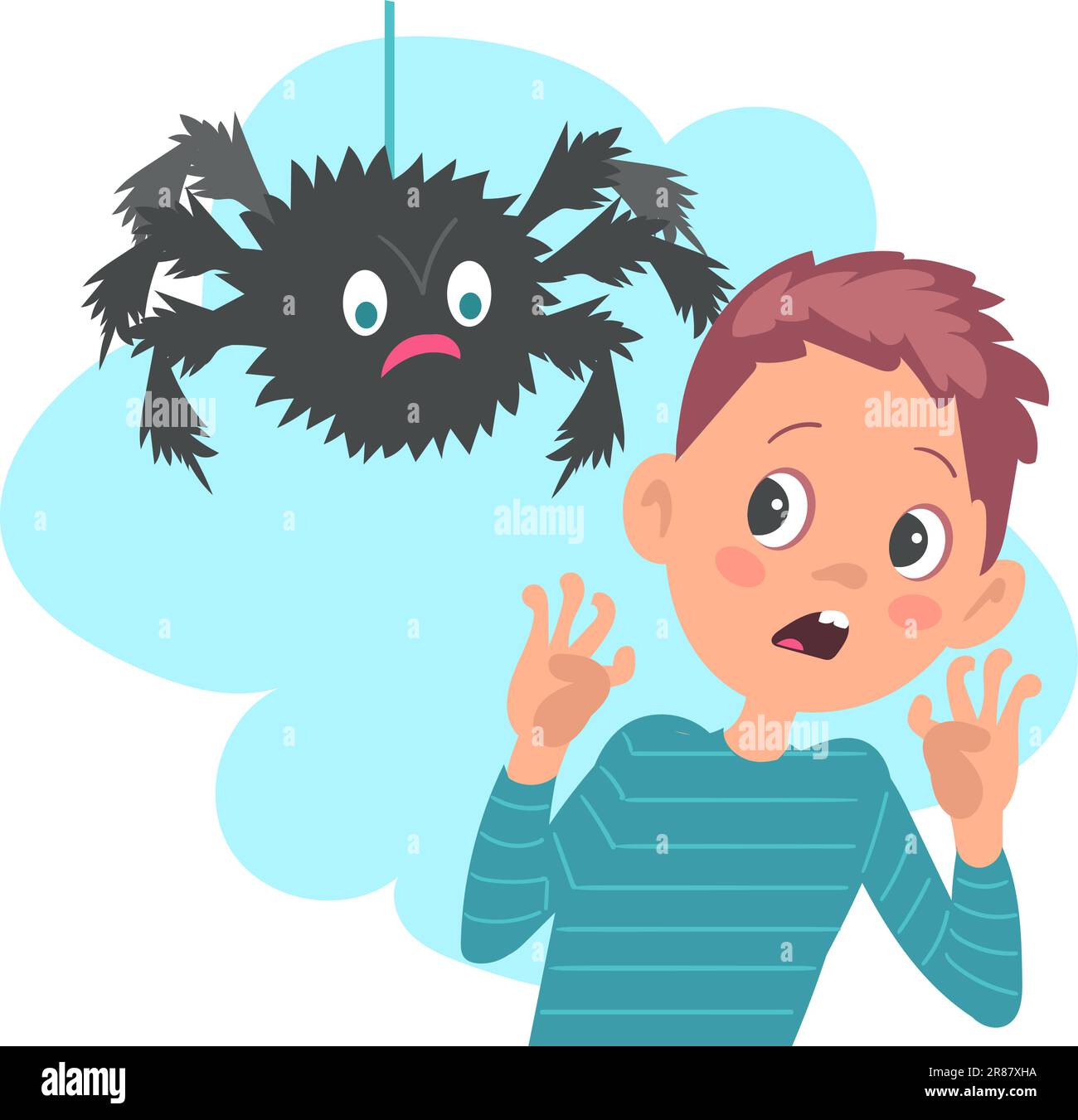 Fear Of Spiders Clipart