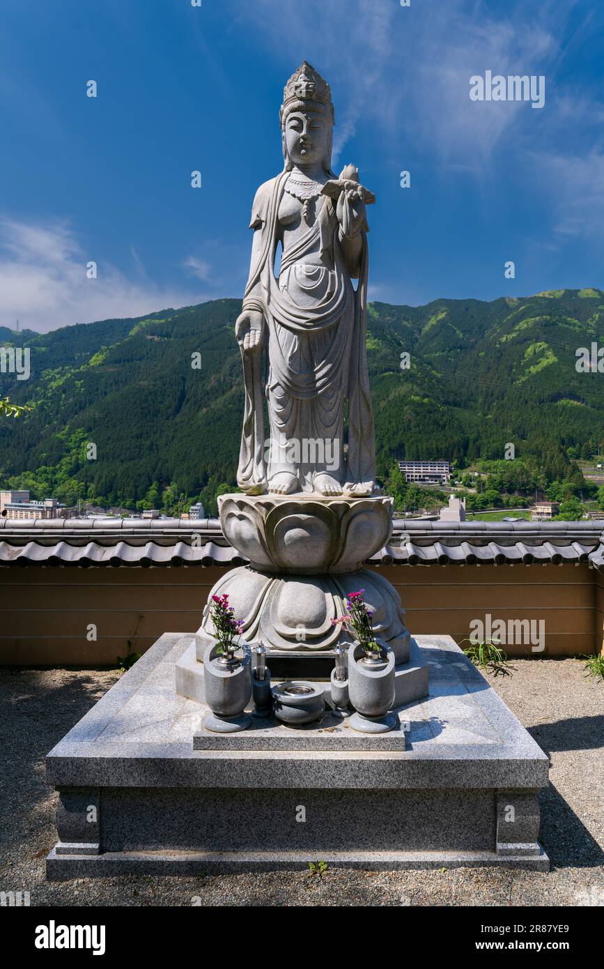 Shrine Statue in the Onsenji Buddhist Temple in Gero, Gifu Prefecture