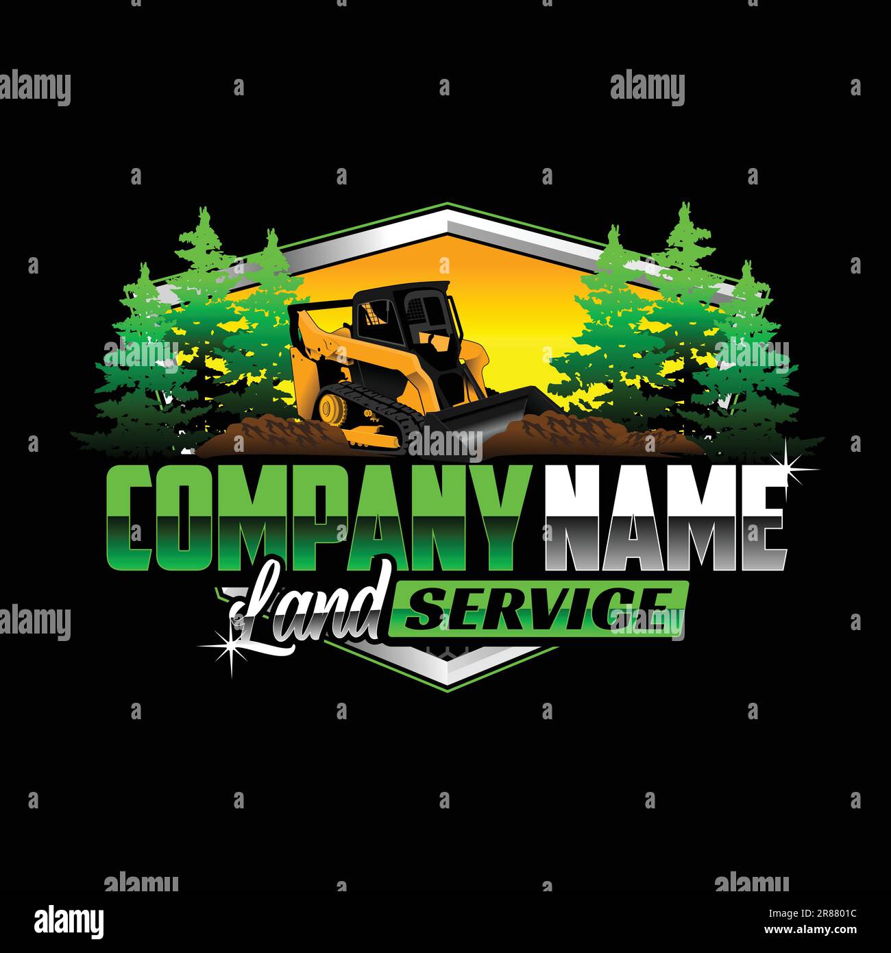 Land Service or Land Clearing Company Logo Stock Vector Image & Art Alamy