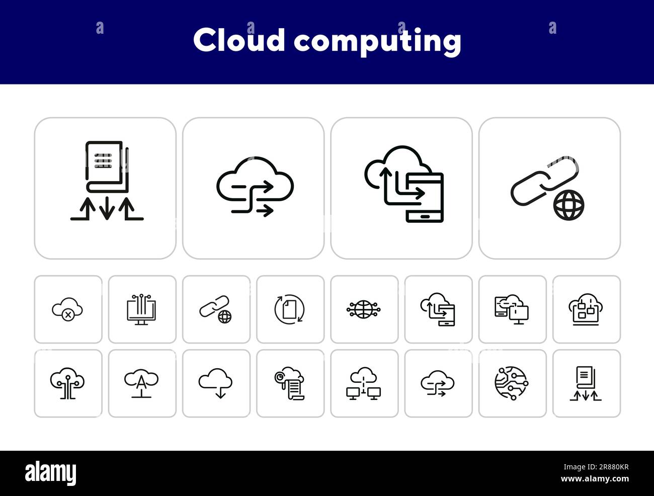 Cloud computing data isolated Stock Vector Images - Alamy