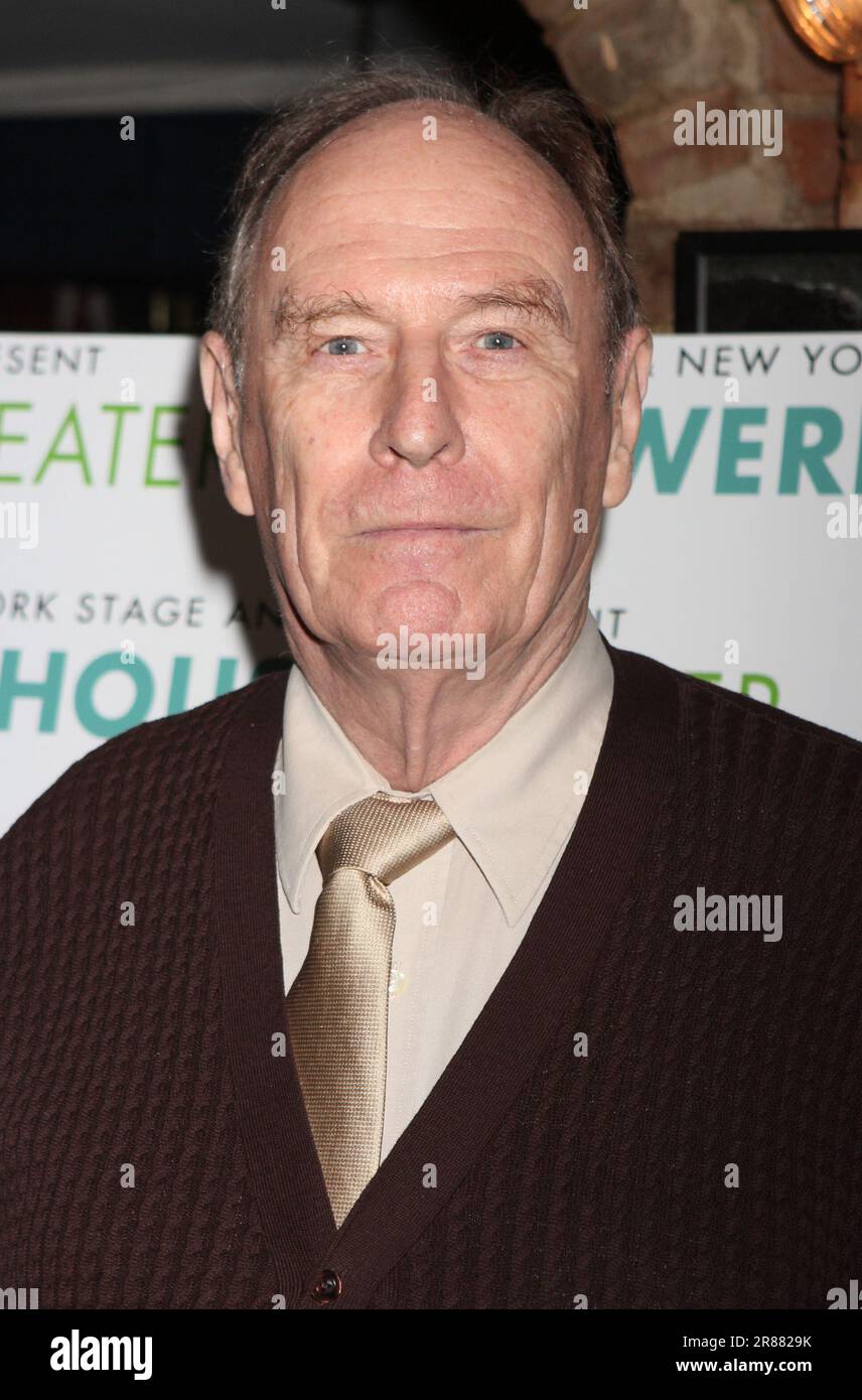Paxton Whitehead attends a meet and greet at Joe Allen Restaurant in New York City on June 12, 2012 with the cast and creative team of New York Stage and Film's Powerhouse production of 'Abigail/1702' opening this month at Vassar College's Powerhouse Theatre in Poughkeepsie, NY.  Photo Credit: Henry McGee/MediaPunch Stock Photo