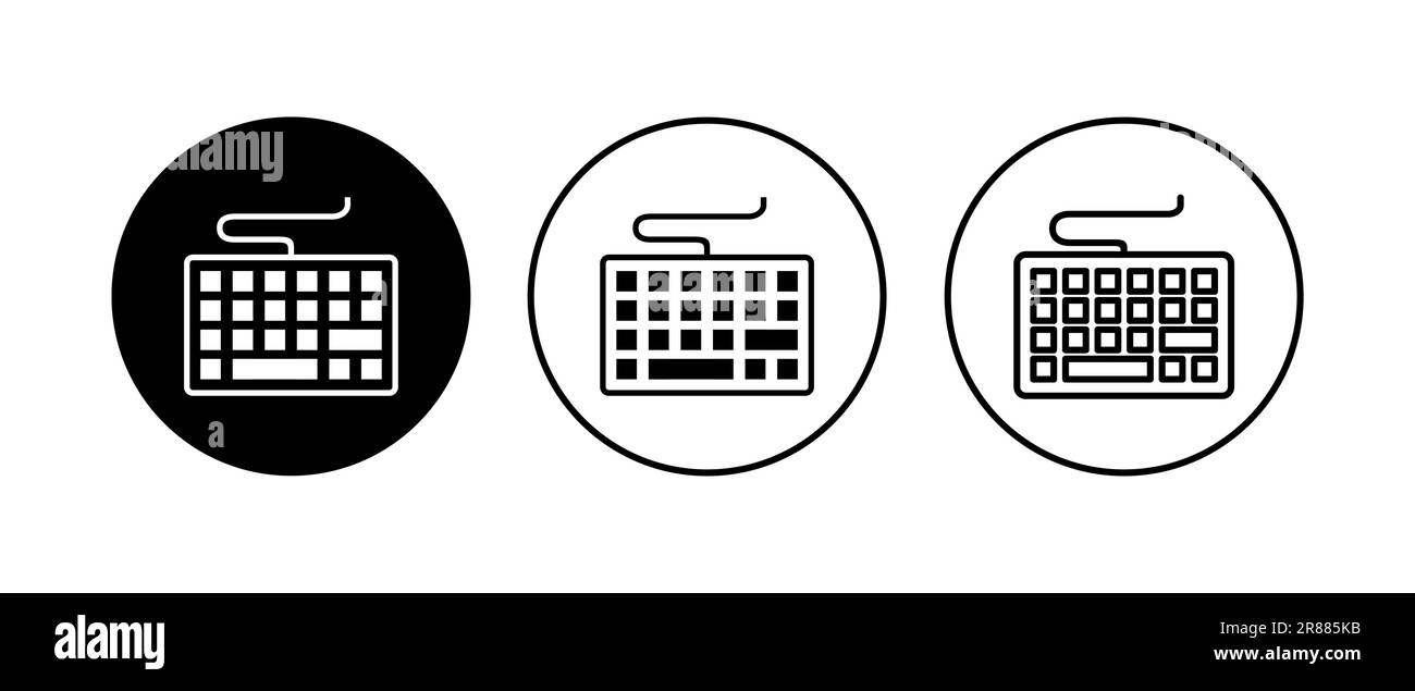 Keyboard icon set. keyboard vector symbol Stock Vector Image & Art Alamy