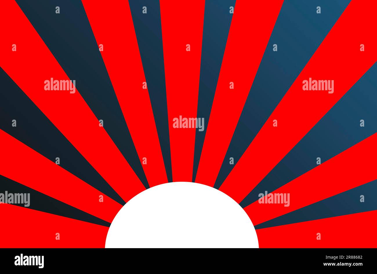 Illustration of a sparkling colourful background with red rays and