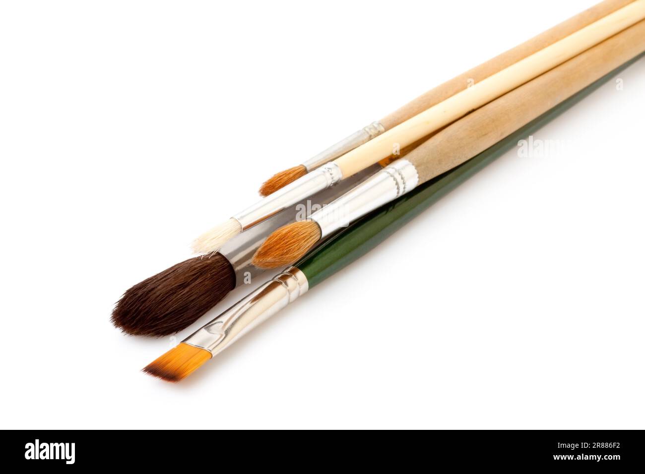 Brushes of an artist Stock Photo