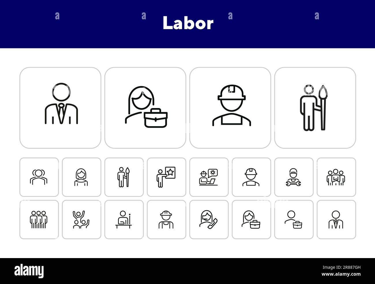 Labor center Stock Vector Images - Alamy