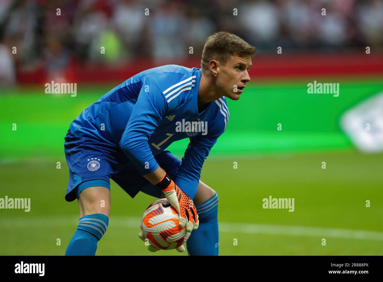 Warsaw, Poland. 16th June, 2023. Marc-Andre ter Stegen of Germany in action during the Friendly match between Poland and Germany at PEG Narodowy. Final score: Poland 1:0 Germany. Credit: SOPA Images Limited/Alamy Live News Stock Photo