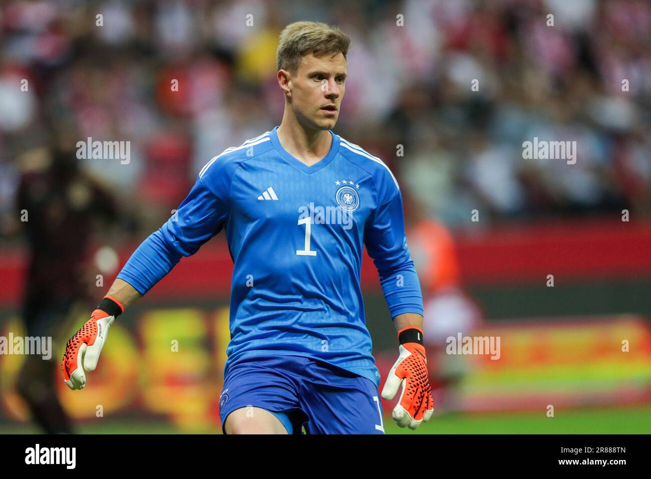 Warsaw, Poland. 16th June, 2023. Marc-Andre ter Stegen of Germany in action during the Friendly match between Poland and Germany at PEG Narodowy. Final score: Poland 1:0 Germany. Credit: SOPA Images Limited/Alamy Live News Stock Photo