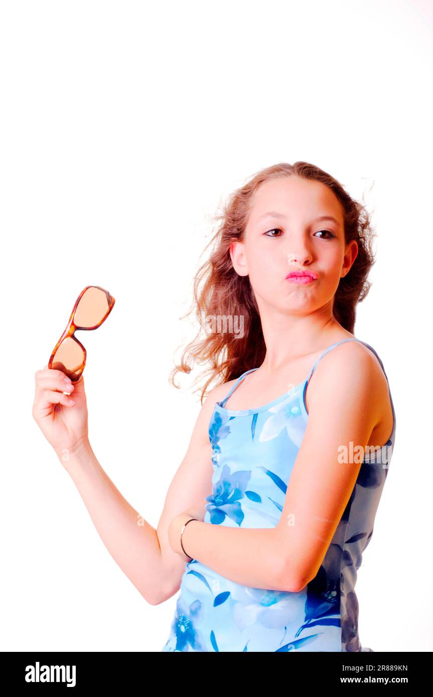 Girl with sunglasses Stock Photo