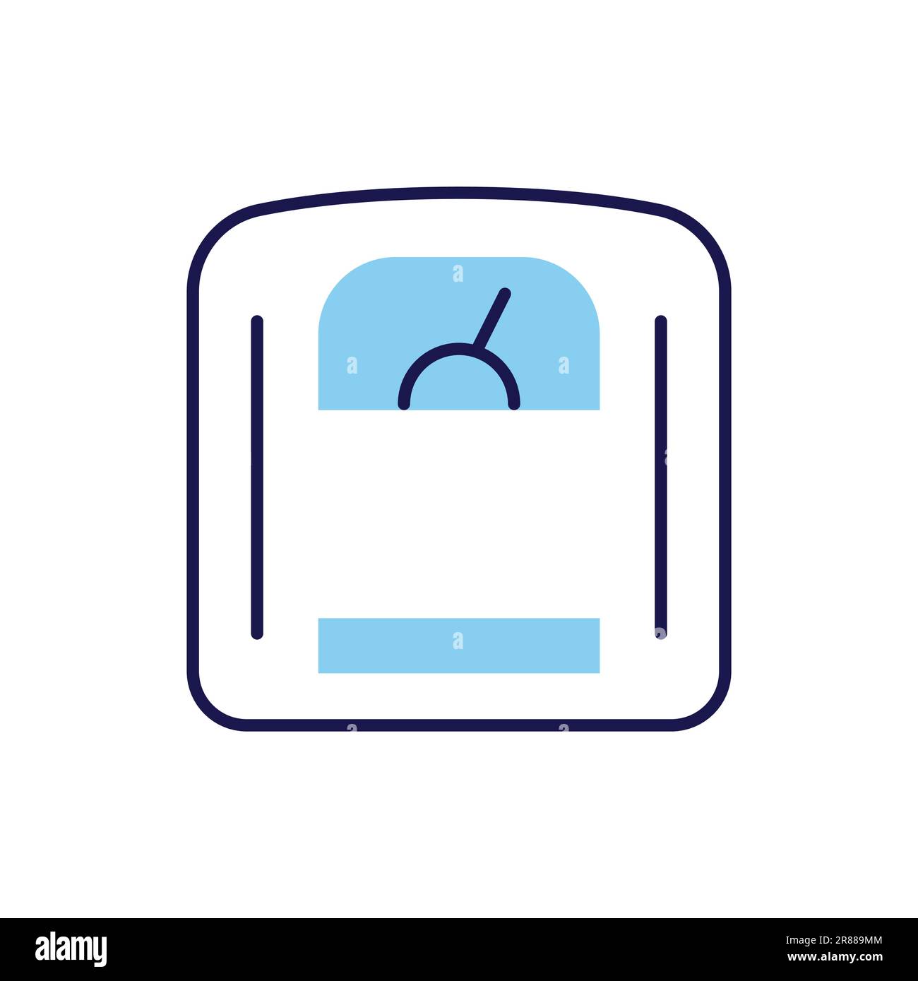 Scales related vector line icon. Isolated on white background. Vector ...