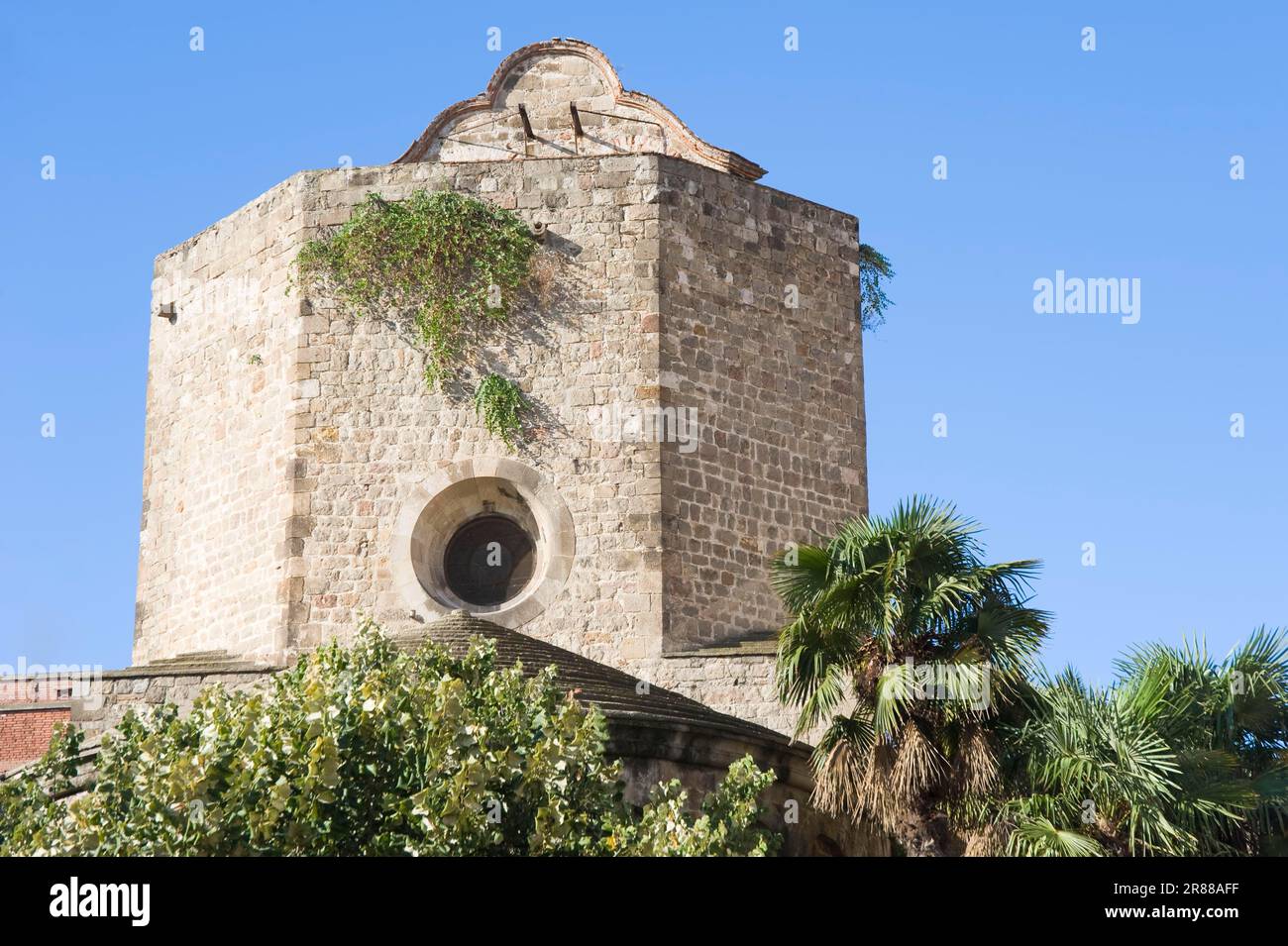Church of Sant Pau del Camp, El Raval district, Barcelona, Catalonia, Spain Stock Photo