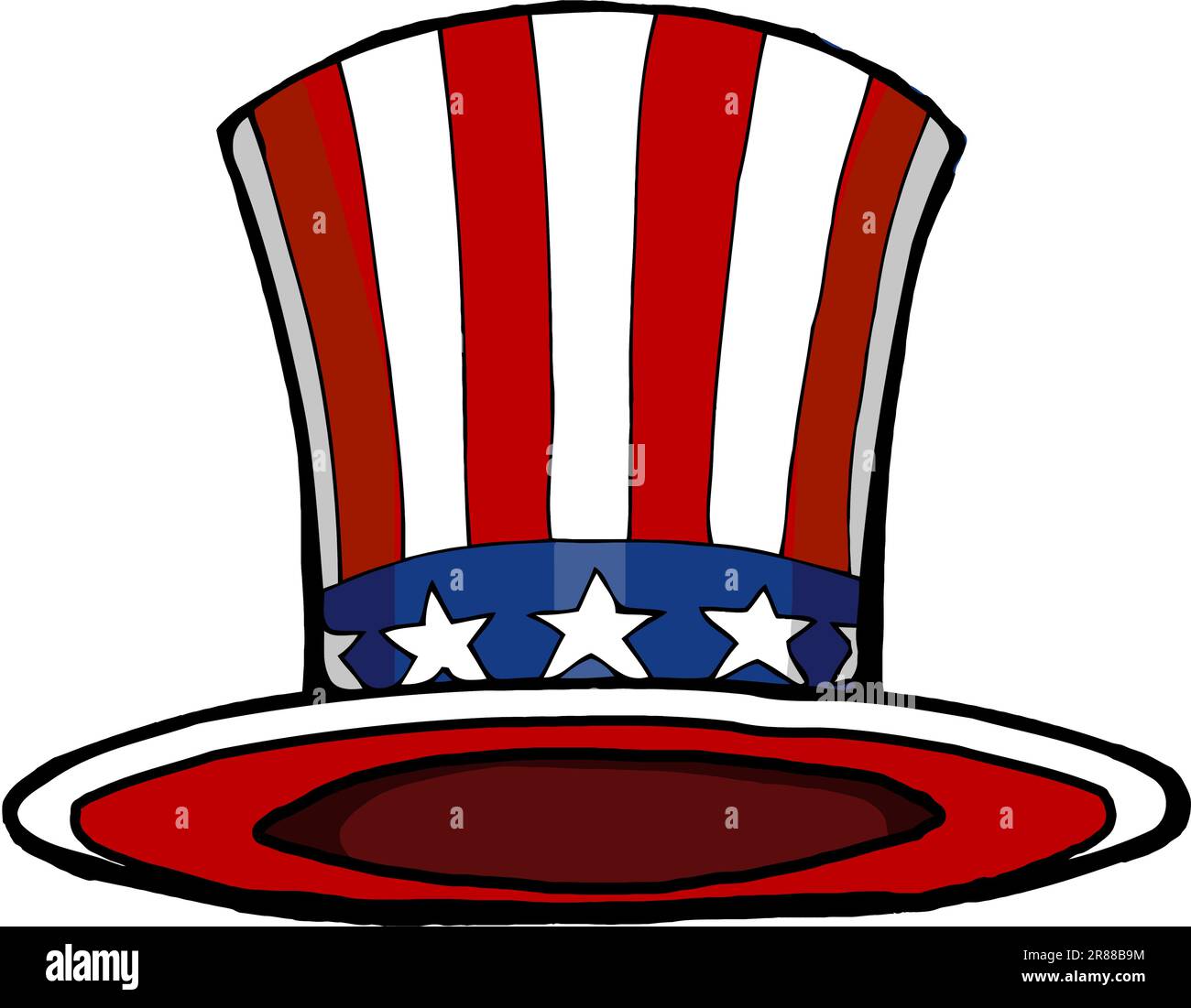 patriotic top hat, uncle sam hat Stock Vector Image & Art - Alamy
