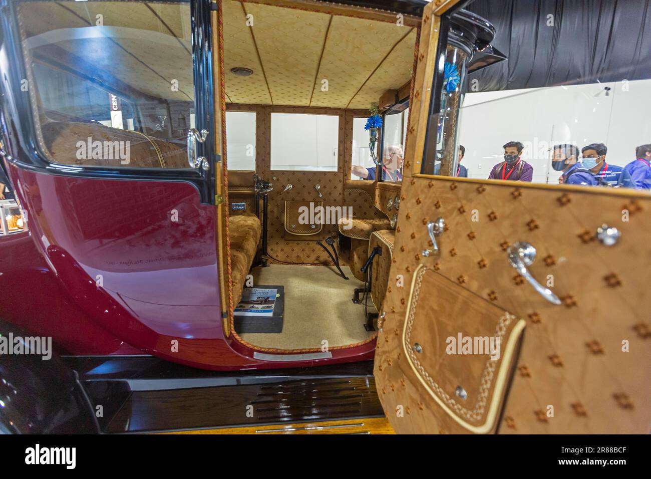 Novi, Michigan, An early electric car on display at the Battery Show