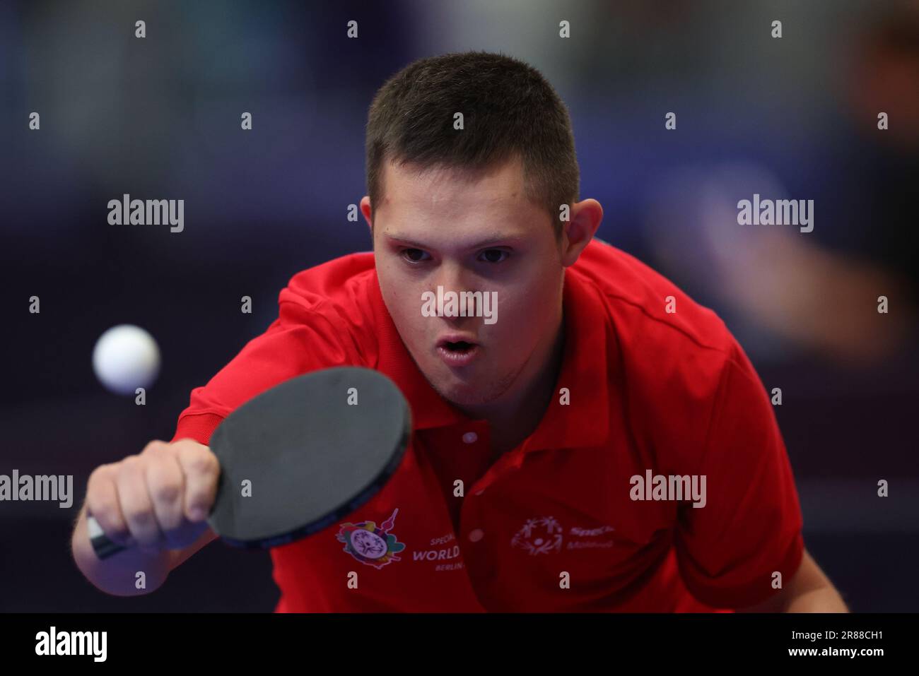 Berlin, Germany. 19th June, 2023. SO Moldova player competes at table