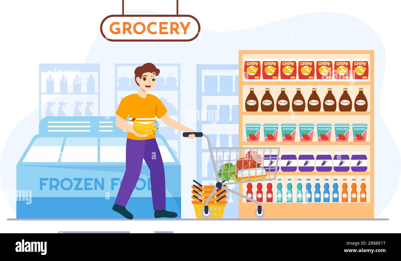 seller man farm products grocery street vector illustration Stock Vector  Image & Art - Alamy