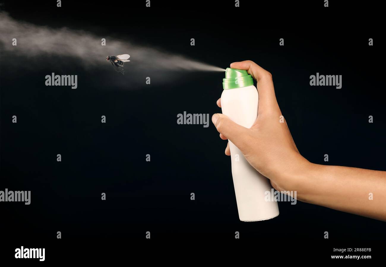 Young woman spraying pesticide on hi-res stock photography and images ...