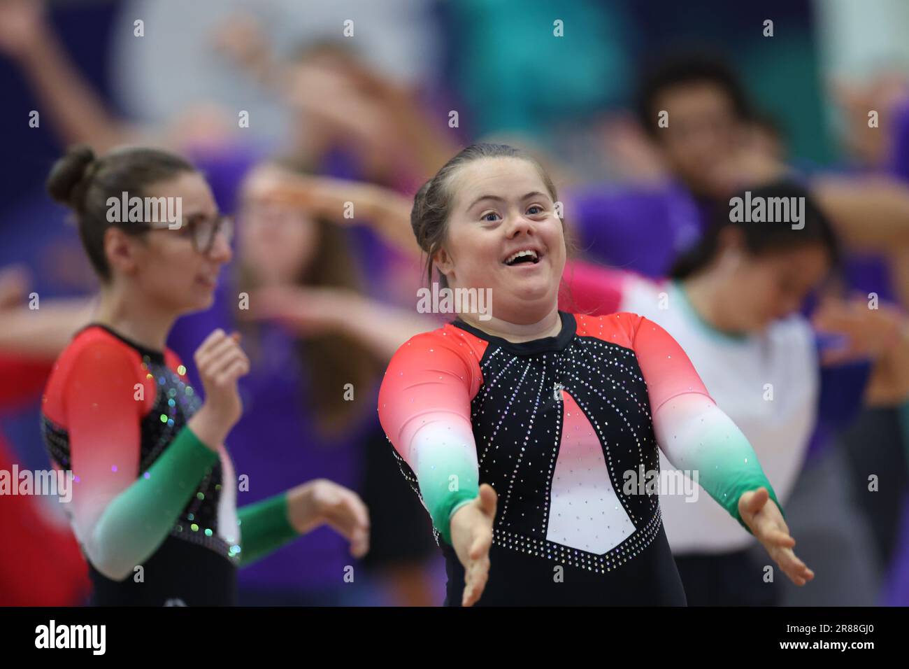 Berlin, Germany. 19th June, 2023. SO UAE athletes during a rhythmic