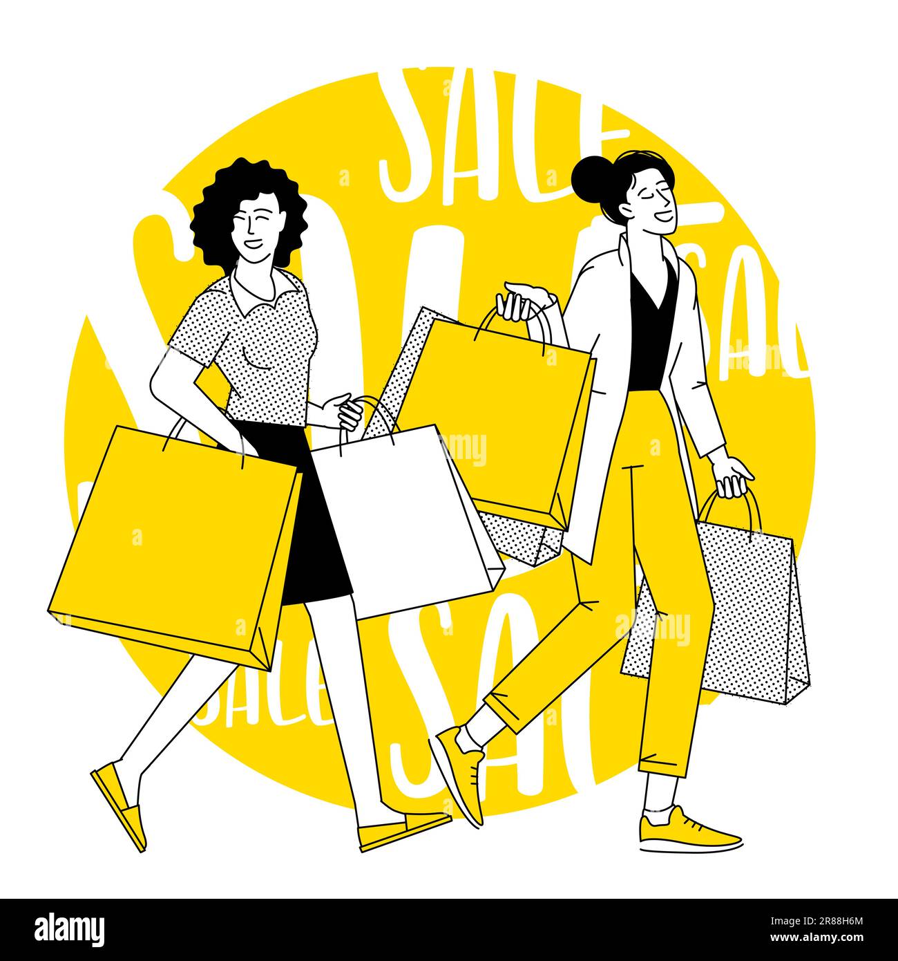Happy shopping activity Stock Vector Image & Art Alamy