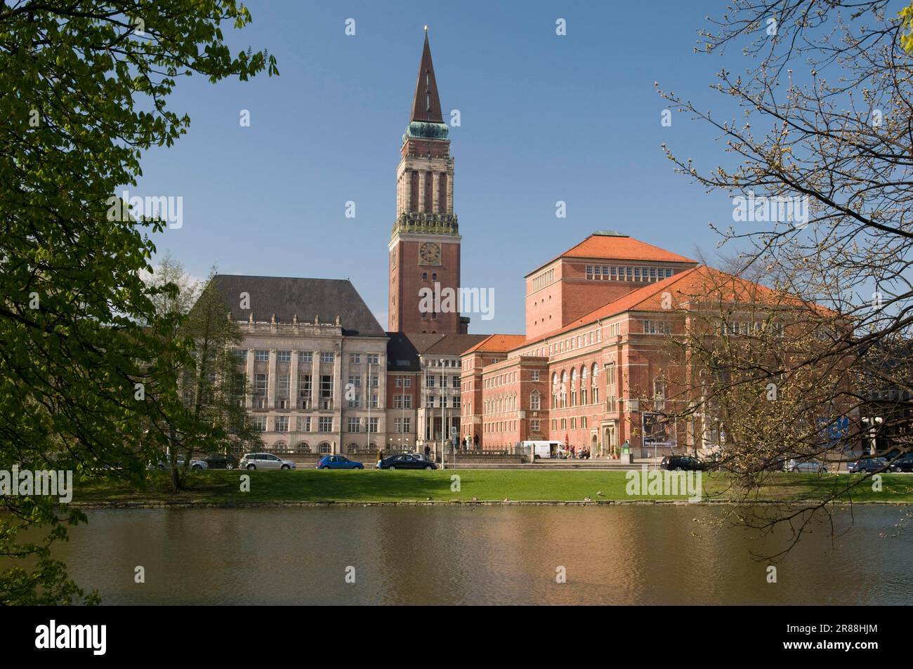 Opera House and Town Hall, Kleiner, Kiel, Schleswig-Holstein, Germany Stock Photo