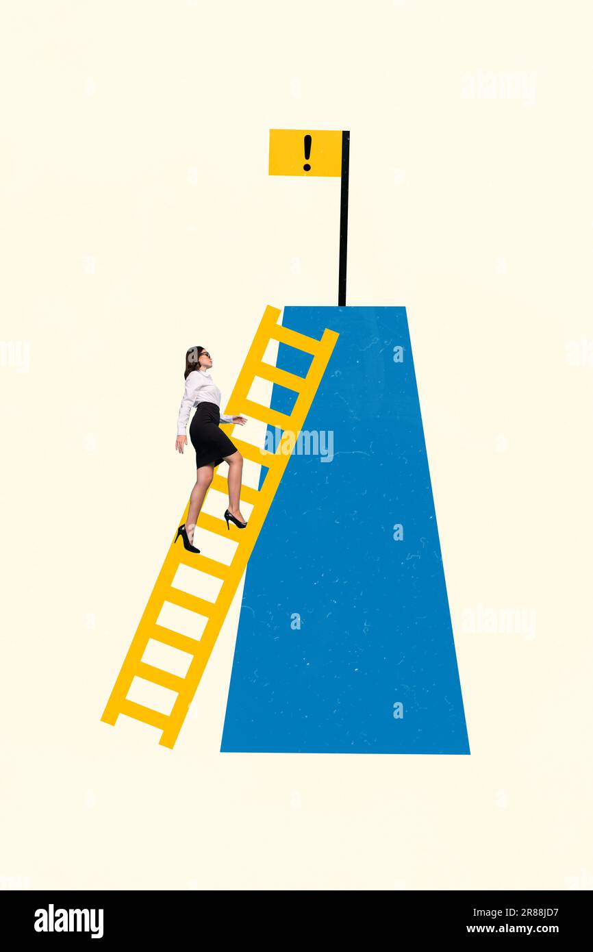 3d photo artwork graphics collage painting of purposeful lady walking ...