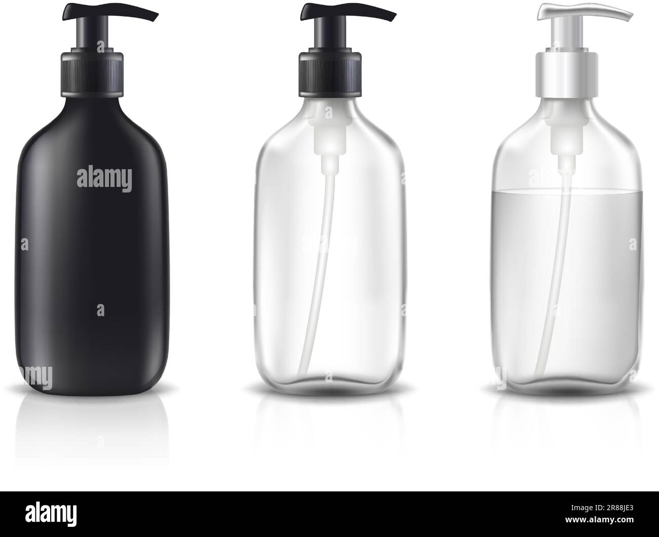 3d realistic vector set of cosmetic bottles Stock Vector Image & Art ...