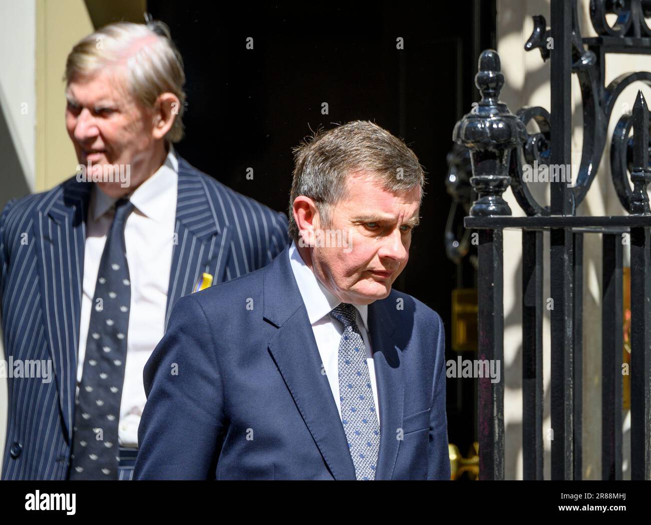 David Jones MP (Con Clwyd West) leaving 10 Downing Street with Sir