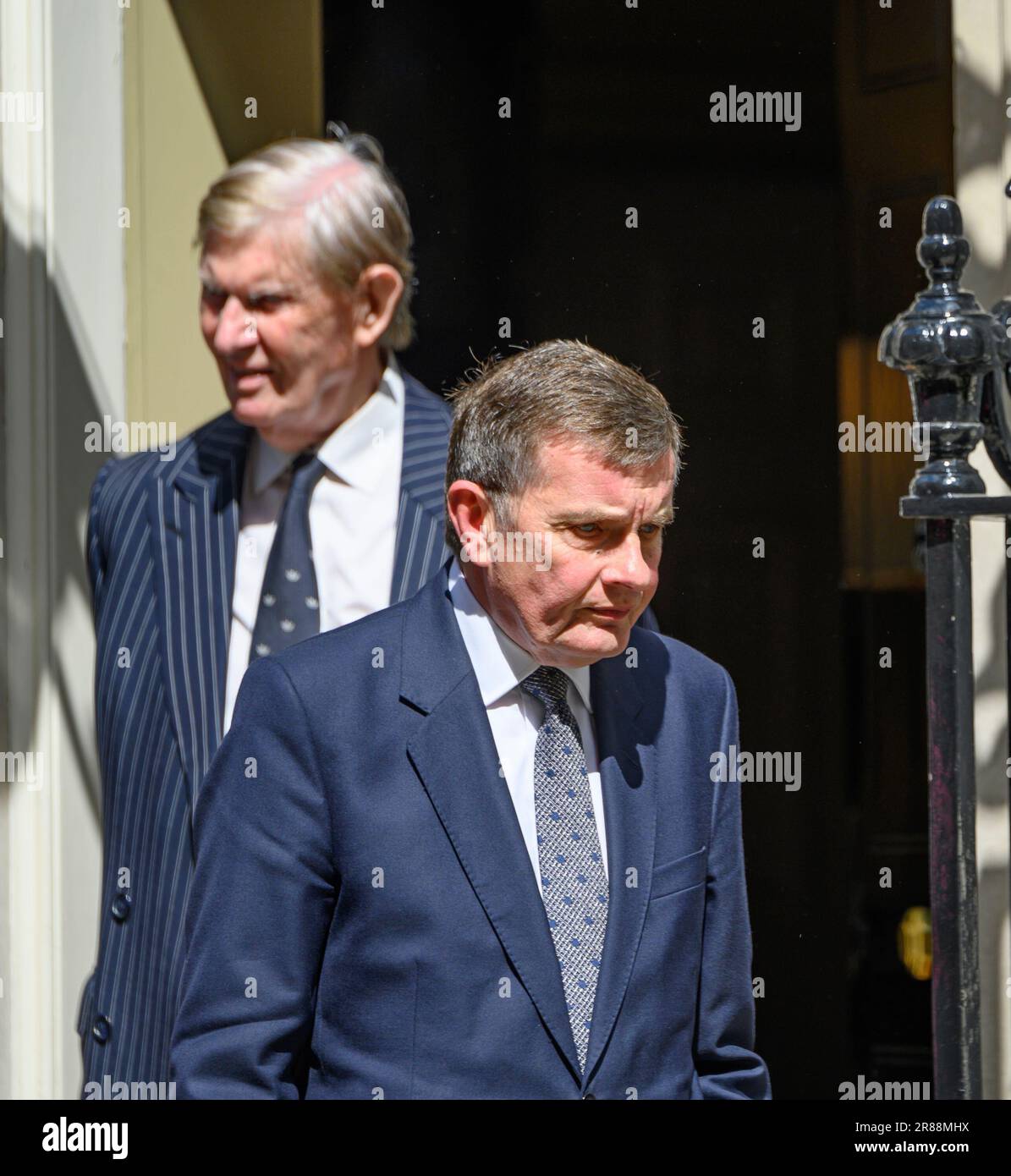 David Jones MP (Con Clwyd West) leaving 10 Downing Street with Sir