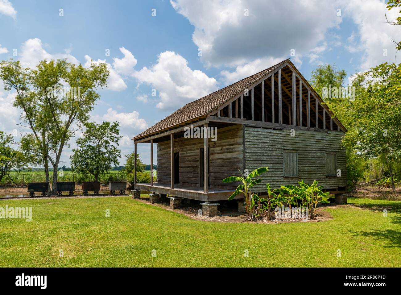 Edgard, LA, USA. 8 June 2023. Buildings and grounds of the Whitney Plantation. A former slave plantation in Louiisana, now run to educate about the history and legacies of slavery. Stock Photo