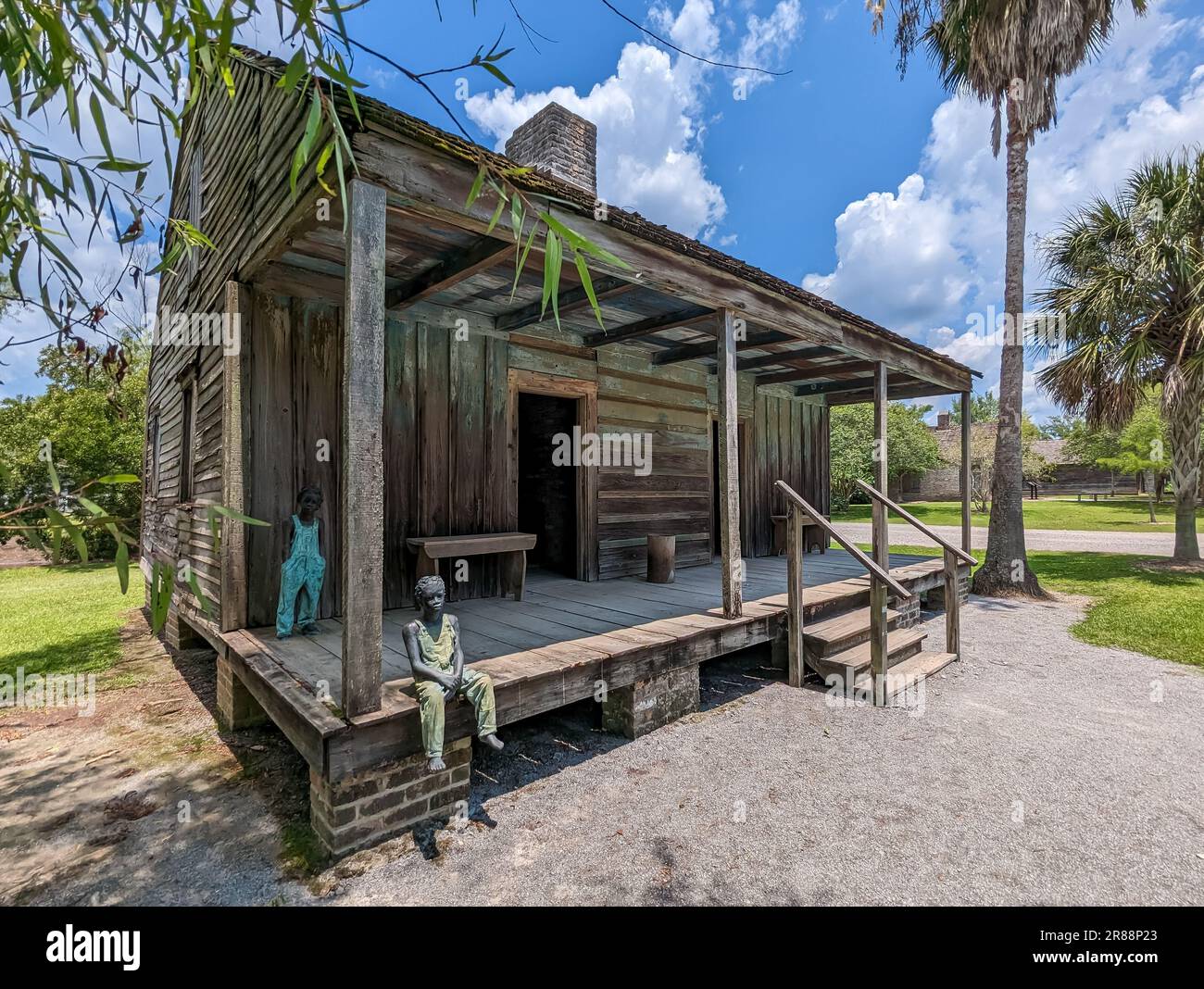 Edgard, LA, USA. 8 June 2023. Buildings and grounds of the Whitney Plantation. A former slave plantation in Louiisana, now run to educate about the history and legacies of slavery. Stock Photo