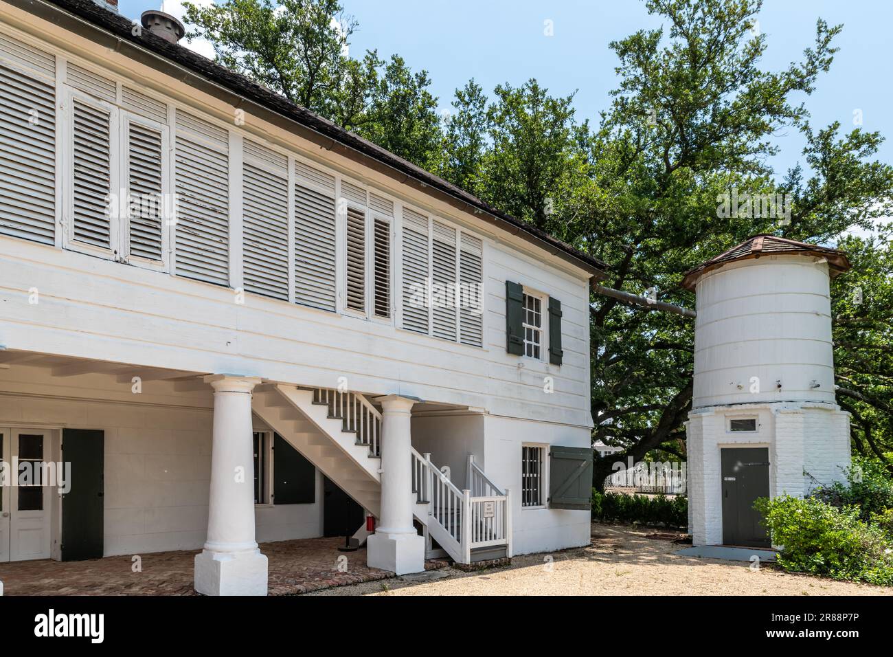 Edgard, LA, USA. 8 June 2023. Buildings and grounds of the Whitney Plantation. A former slave plantation in Louiisana, now run to educate about the history and legacies of slavery. Stock Photo