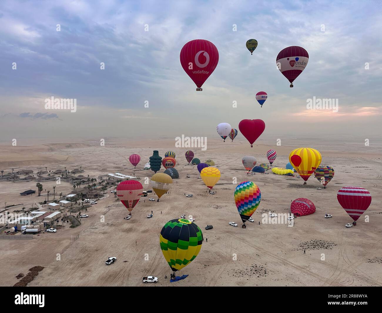 Qatar Hot air balloon festival 2023 Stock Photo Alamy
