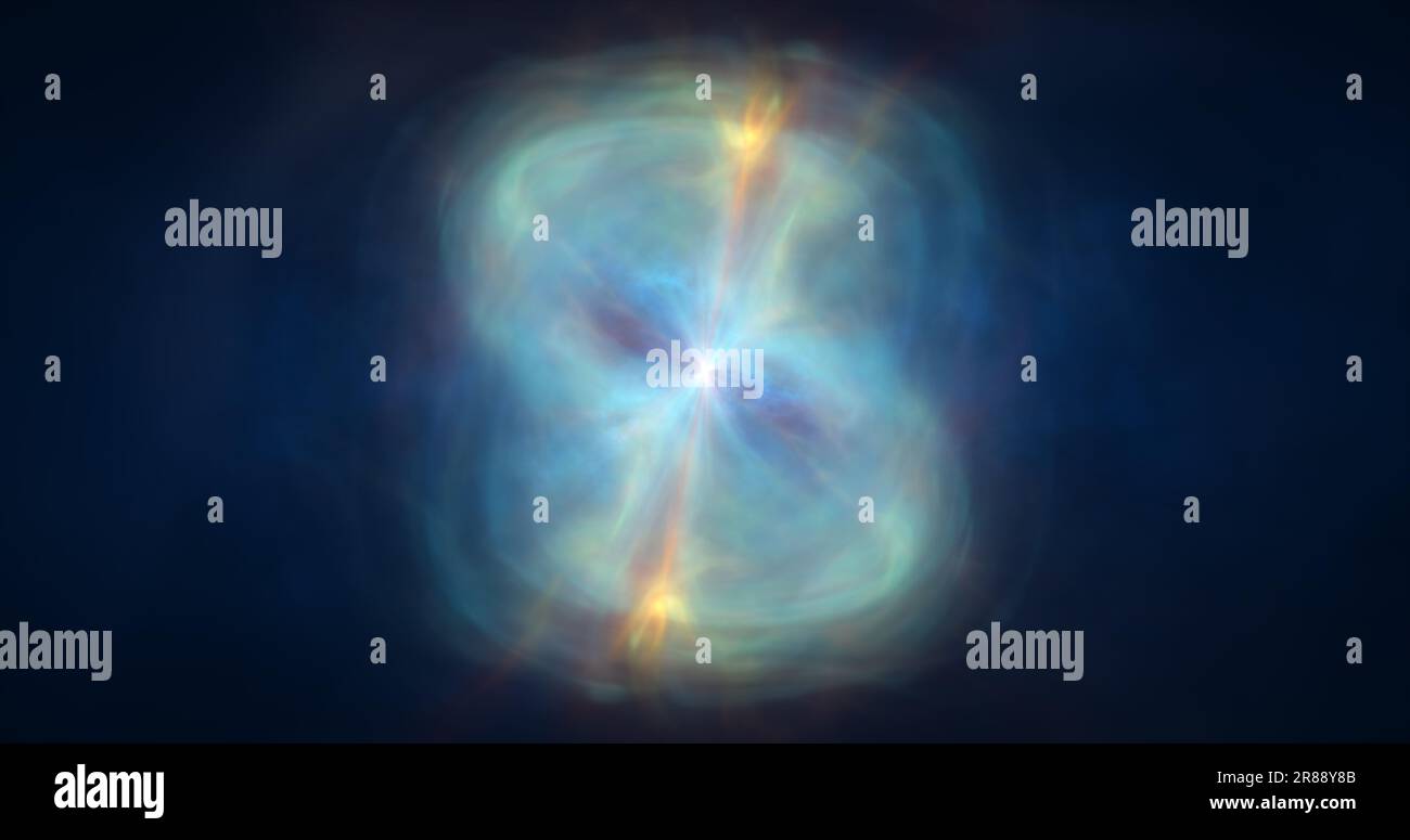 Abstract cosmic multi-colored energy waves glowing background Stock ...