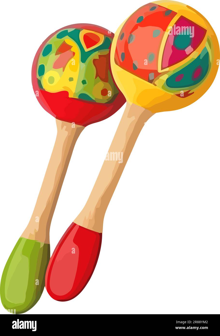 Multi colored maracas, fun and celebration Stock Vector Image & Art Alamy
