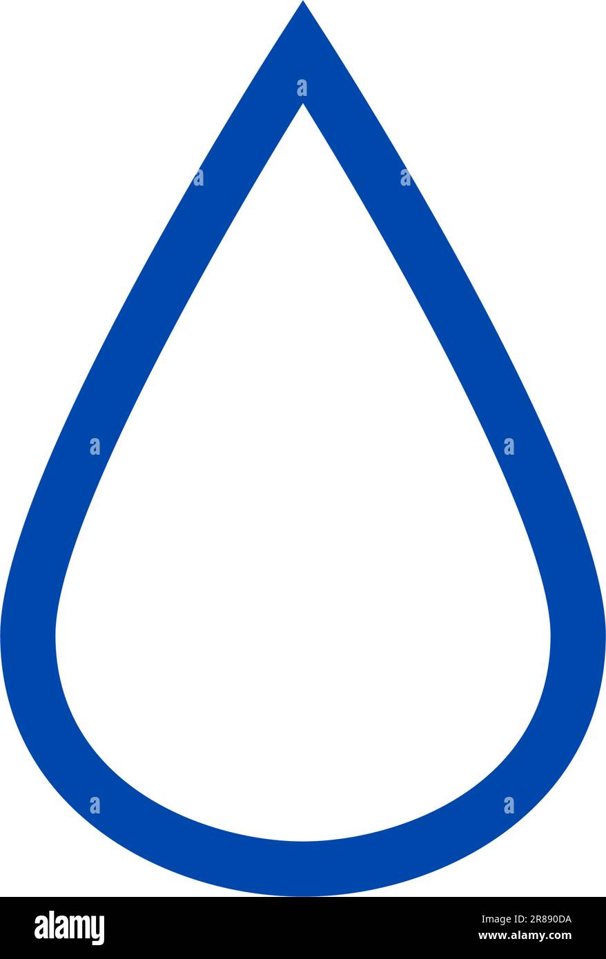 Water drop symbol isolated vector illustration Stock Vector Image & Art