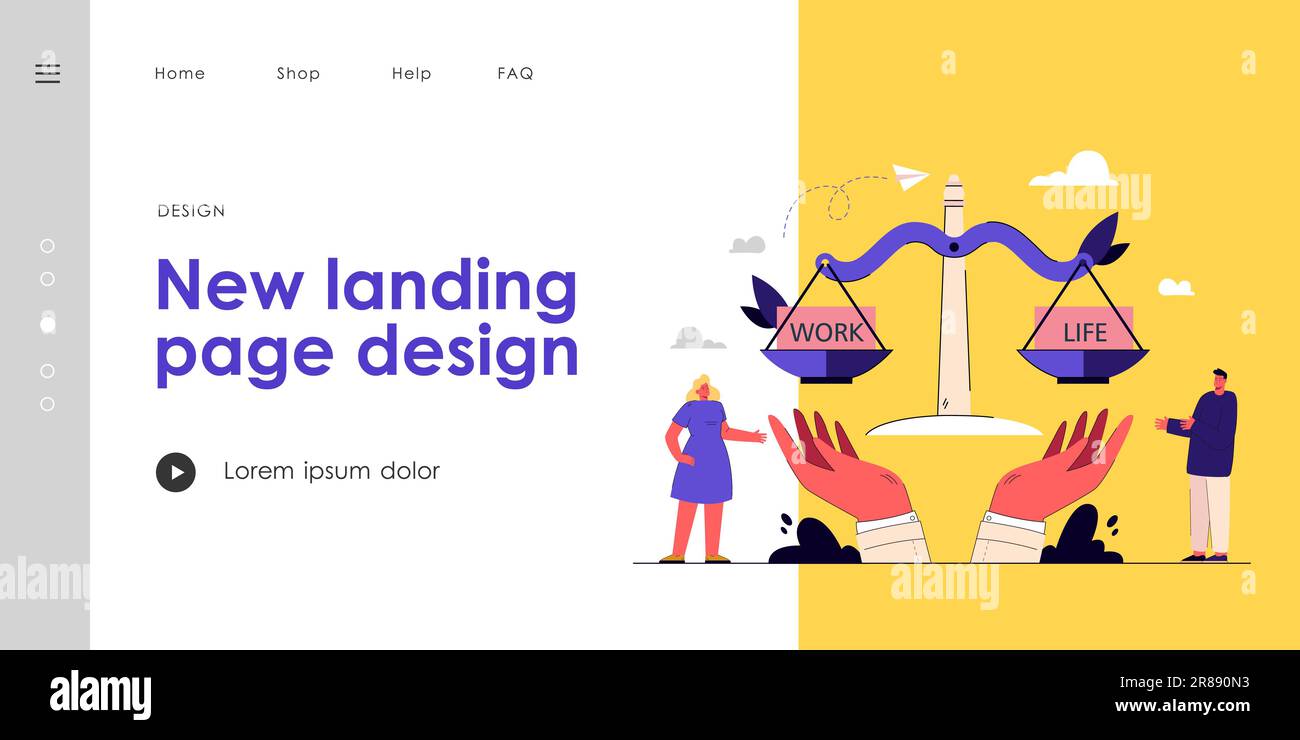 Man balancing life work Stock Vector Images - Alamy