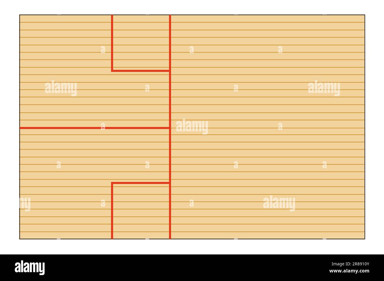 Squash pitch isolated top view illustration Stock Vector Image & Art