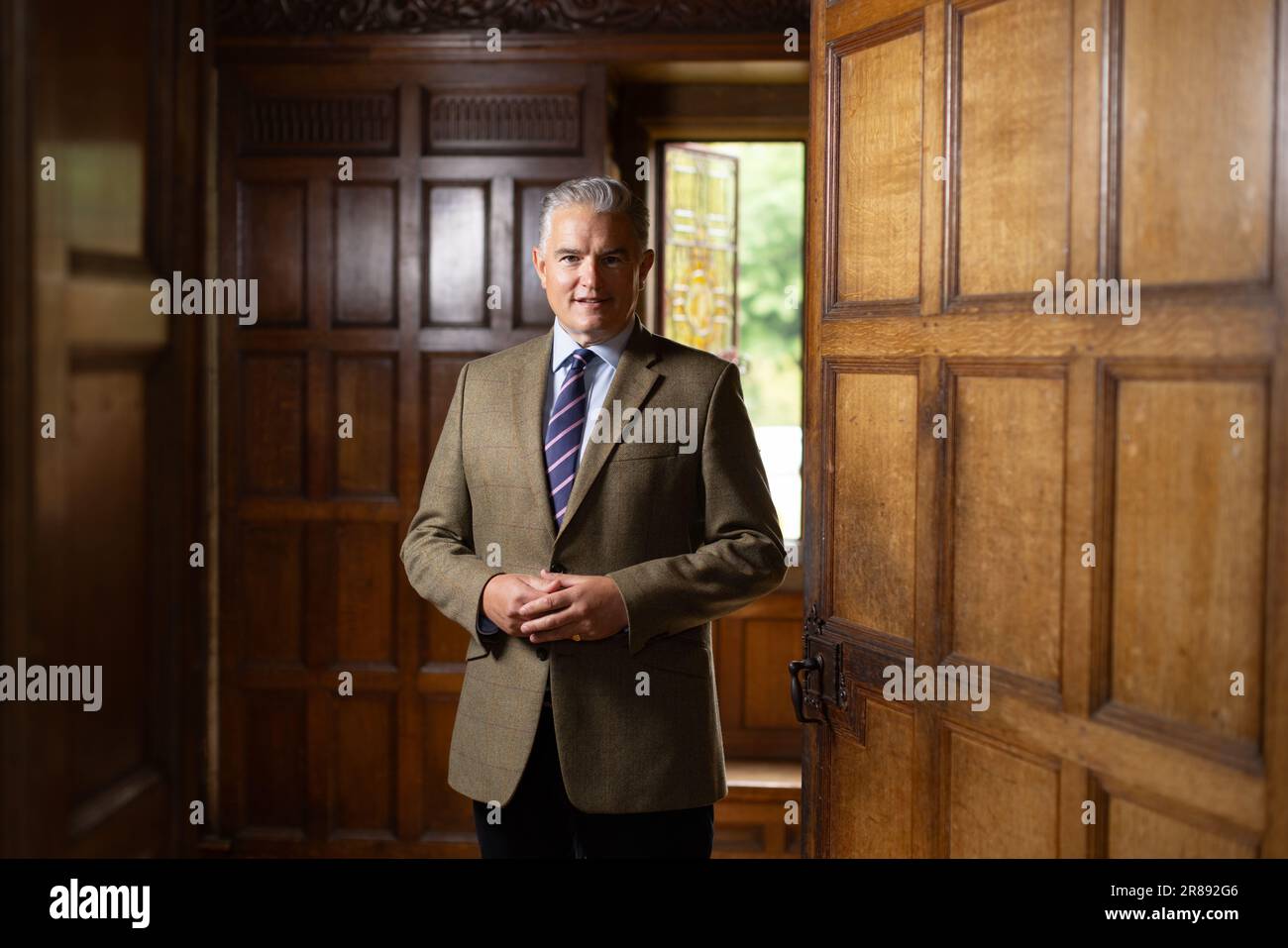 Tom Rogerson, Headmaster at Cottesmore School, academic boarding prep school for girls and boys on the border of Surrey and Sussex, England, UK Stock Photo